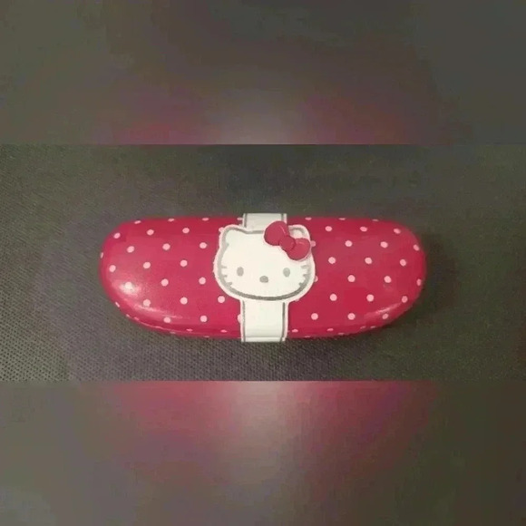 Hello Kitty Hardcover Clamshell Glasses Case with  Kids Frames - Picture 1 of 10